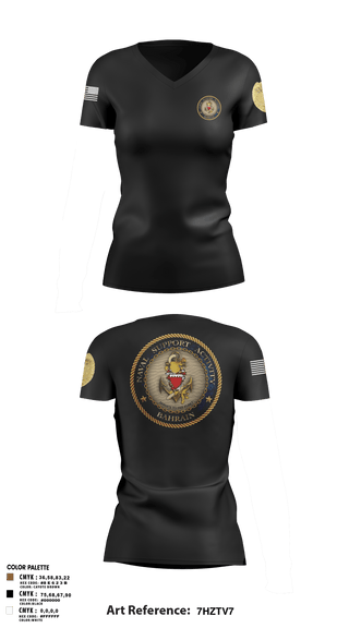 Womens Short Sleeve Vneck Shirt, CMAA, Navy, Teamtime, Team time, sublimation, custom sports apparel, team uniforms, spirit wear, spiritwear, sports uniforms, custom shirts, team store, custom team store, fundraiser sports, apparel fundraiser