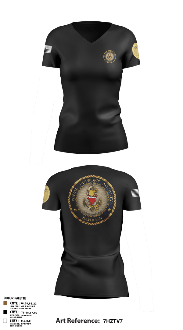 Womens Short Sleeve Vneck Shirt, CMAA, Navy, Teamtime, Team time, sublimation, custom sports apparel, team uniforms, spirit wear, spiritwear, sports uniforms, custom shirts, team store, custom team store, fundraiser sports, apparel fundraiser