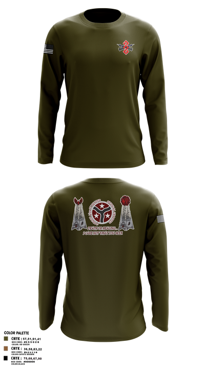 q trp 4/278th 42866312 Long Sleeve Performance Shirt - 1
