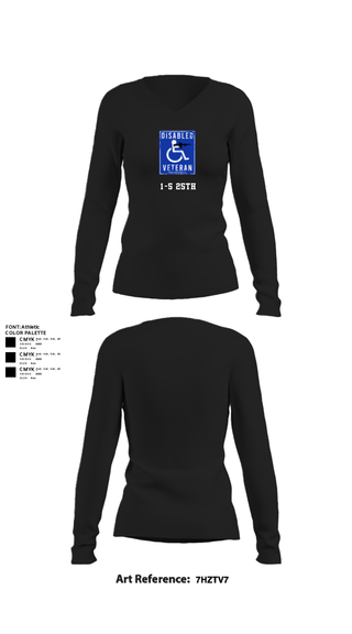Womens Long Sleeve Vneck Shirt, 1-5 25th, Army, Teamtime, Team time, sublimation, custom sports apparel, team uniforms, spirit wear, spiritwear, sports uniforms, custom shirts, team store, custom team store, fundraiser sports, apparel fundraiser
