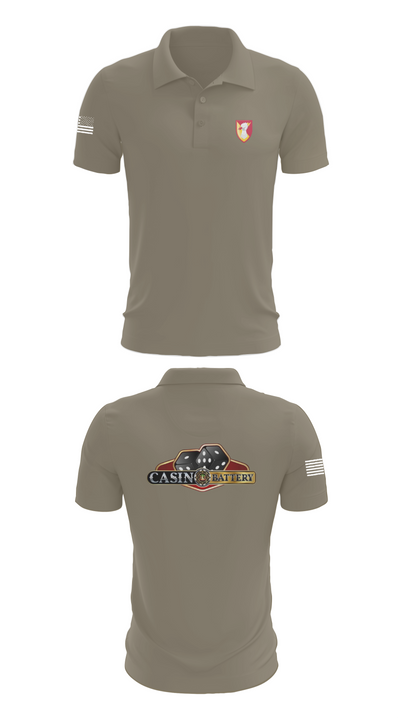Charlie Battery, 1st Battalion 1st Air Defense Artillery Regiment 30470719 Short Sleeve Performance Polo - 67