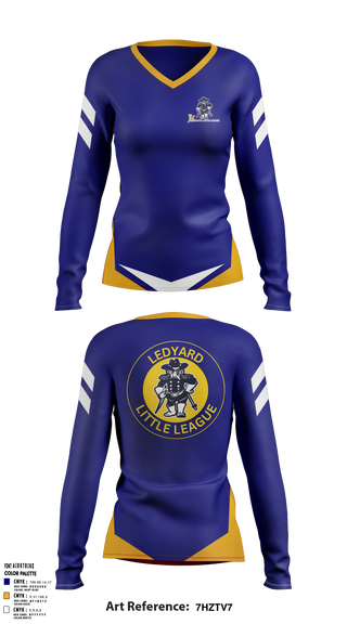 Womens Long Sleeve Vneck Shirt, Ledyard Little League Softball, Softball, Teamtime, Team time, sublimation, custom sports apparel, team uniforms, spirit wear, spiritwear, sports uniforms, custom shirts, team store, custom team store, fundraiser sports, apparel fundraiser
