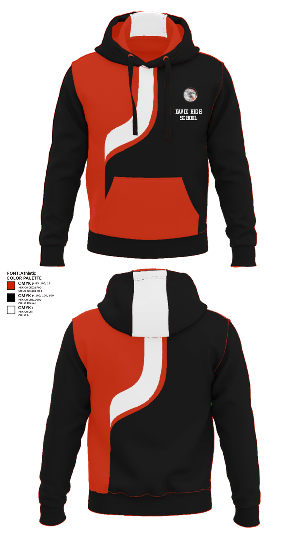 Hoodie, Davie High School, Tennis, Teamtime, Team time, sublimation, custom sports apparel, team uniforms, spirit wear, spiritwear, sports uniforms, custom shirts, team store, custom team store, fundraiser sports, apparel fundraiser