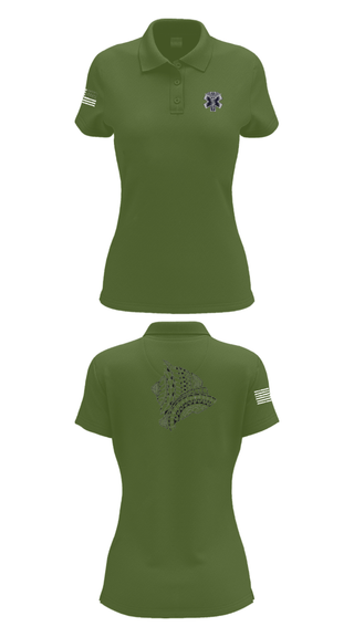 Women's Short Sleeve Performance Polo, MEDICS, National Guard, Teamtime, Team time, sublimation, custom sports apparel, team uniforms, spirit wear, spiritwear, sports uniforms, custom shirts, team store, custom team store, fundraiser sports, apparel fundraiser