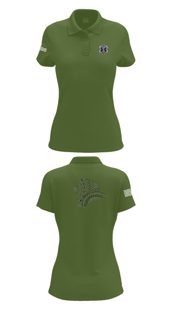 Women's Short Sleeve Performance Polo, MEDICS, National Guard, Teamtime, Team time, sublimation, custom sports apparel, team uniforms, spirit wear, spiritwear, sports uniforms, custom shirts, team store, custom team store, fundraiser sports, apparel fundraiser