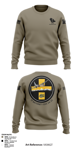 Crew Neck Sweatshirt, , Army, Teamtime, Team time, sublimation, custom sports apparel, team uniforms, spirit wear, spiritwear, sports uniforms, custom shirts, team store, custom team store, fundraiser sports, apparel fundraiser