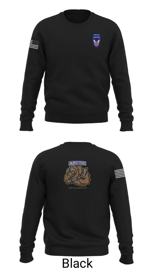 Crew Neck Sweatshirt, 539th CTC(L), Army, Teamtime, Team time, sublimation, custom sports apparel, team uniforms, spirit wear, spiritwear, sports uniforms, custom shirts, team store, custom team store, fundraiser sports, apparel fundraiser