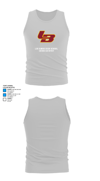 Tank Top, Los Banos High School Cross Country, Cross Country, Teamtime, Team time, sublimation, custom sports apparel, team uniforms, spirit wear, spiritwear, sports uniforms, custom shirts, team store, custom team store, fundraiser sports, apparel fundraiser