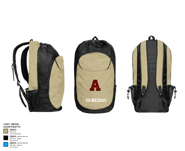 Gear Bag, US MEDDAC, Army, Teamtime, Team time, sublimation, custom sports apparel, team uniforms, spirit wear, spiritwear, sports uniforms, custom shirts, team store, custom team store, fundraiser sports, apparel fundraiser