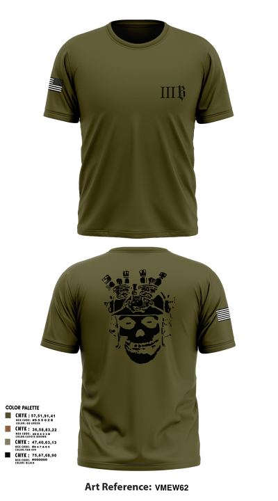 3B 1-325 AIR, 2BCT, 82ND ABN DIV 78191368 Short Sleeve Performance Shirt - 109