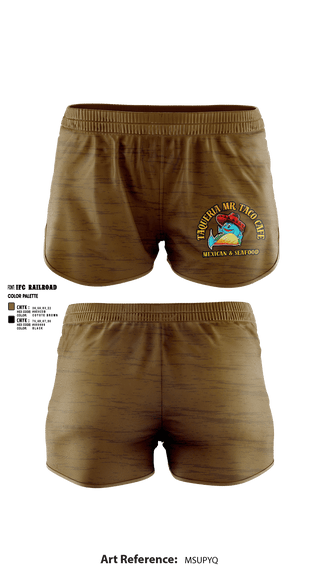 Womens Shorts, Taqueria Mr Taco Cafe Mexican & Seafood, , Teamtime, Team time, sublimation, custom sports apparel, team uniforms, spirit wear, spiritwear, sports uniforms, custom shirts, team store, custom team store, fundraiser sports, apparel fundraiser