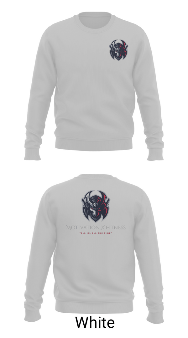 Crew Neck Sweatshirt, Motivation X Fitness, LLC, , Teamtime, Team time, sublimation, custom sports apparel, team uniforms, spirit wear, spiritwear, sports uniforms, custom shirts, team store, custom team store, fundraiser sports, apparel fundraiser