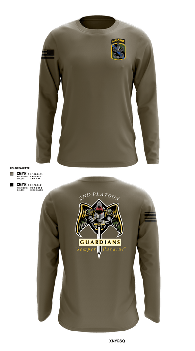 2/108th Guardians 93195789 Long Sleeve Performance Shirt - 2