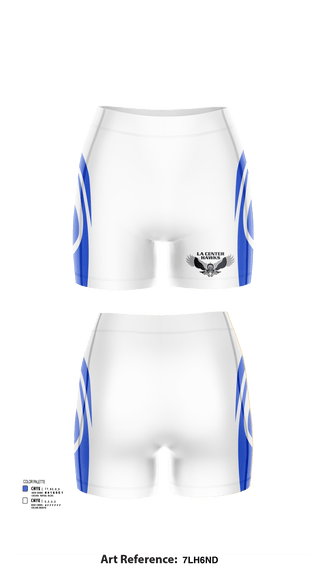 Womens Shorts, La Center Middle School Volleyball, Women's Volleyball, Teamtime, Team time, sublimation, custom sports apparel, team uniforms, spirit wear, spiritwear, sports uniforms, custom shirts, team store, custom team store, fundraiser sports, apparel fundraiser
