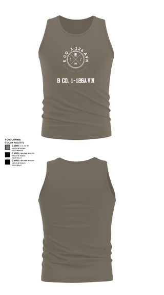 Tank Top, B Co. 1-126AVN, Army, Teamtime, Team time, sublimation, custom sports apparel, team uniforms, spirit wear, spiritwear, sports uniforms, custom shirts, team store, custom team store, fundraiser sports, apparel fundraiser