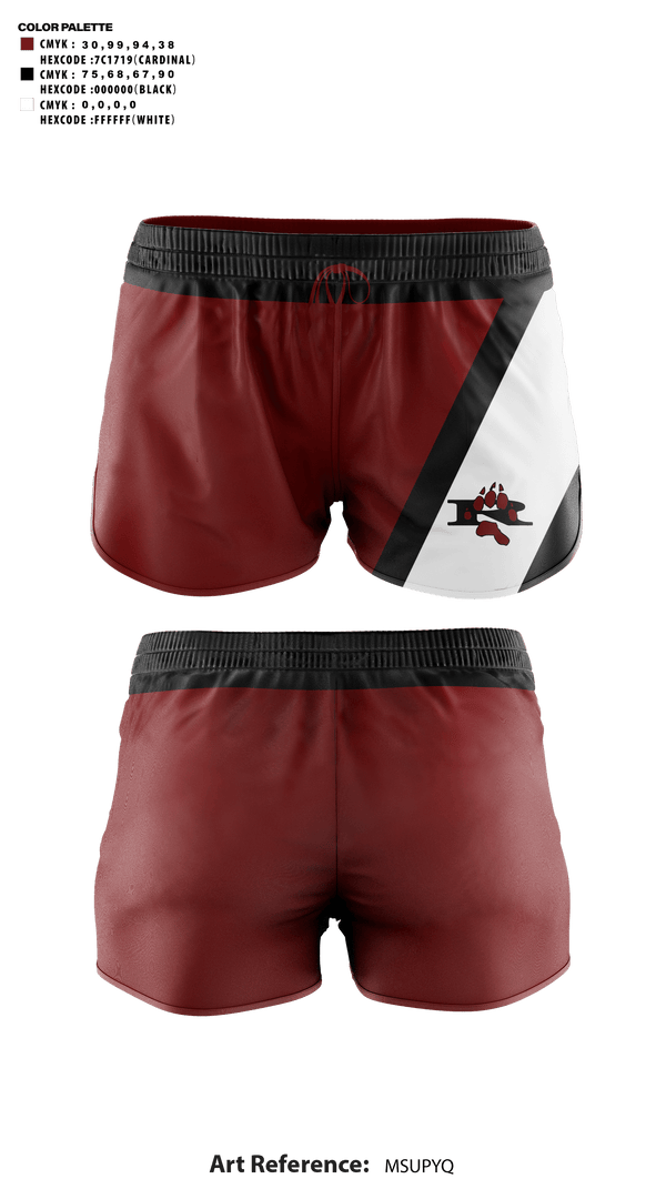 Womens Shorts, Riverton High School Cheer, Cheer, Teamtime, Team time, sublimation, custom sports apparel, team uniforms, spirit wear, spiritwear, sports uniforms, custom shirts, team store, custom team store, fundraiser sports, apparel fundraiser