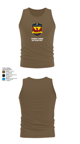 Tank Top, Wounded Warrior Battalion West, , Teamtime, Team time, sublimation, custom sports apparel, team uniforms, spirit wear, spiritwear, sports uniforms, custom shirts, team store, custom team store, fundraiser sports, apparel fundraiser