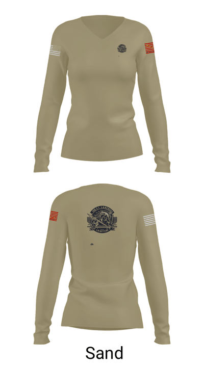 VAQ-131 90962102 Women's Long Sleeve V-neck Shirt - 92