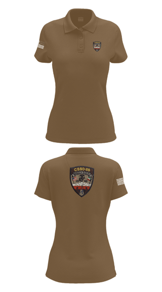 Women's Short Sleeve Performance Polo, CSSD 28, Marines, Teamtime, Team time, sublimation, custom sports apparel, team uniforms, spirit wear, spiritwear, sports uniforms, custom shirts, team store, custom team store, fundraiser sports, apparel fundraiser