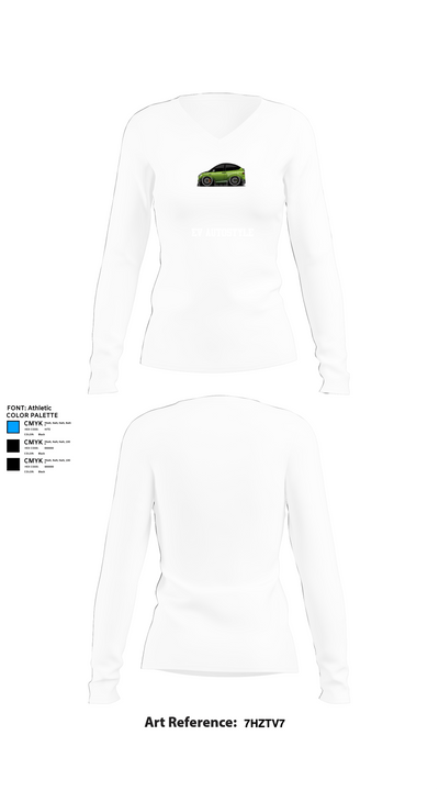 EV AutostyleEV Autostyle 25310050 Women's Long Sleeve V-neck Shirt - 15