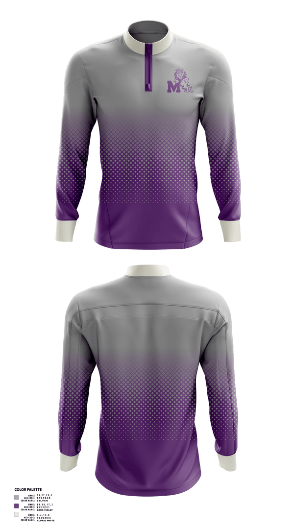 Quarter Zip Jacket, Manzano Monarchs, Men's Basketball, Teamtime, Team time, sublimation, custom sports apparel, team uniforms, spirit wear, spiritwear, sports uniforms, custom shirts, team store, custom team store, fundraiser sports, apparel fundraiser