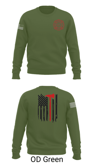 Crew Neck Sweatshirt, Okay Fire & Rescue, Fire Department, Teamtime, Team time, sublimation, custom sports apparel, team uniforms, spirit wear, spiritwear, sports uniforms, custom shirts, team store, custom team store, fundraiser sports, apparel fundraiser
