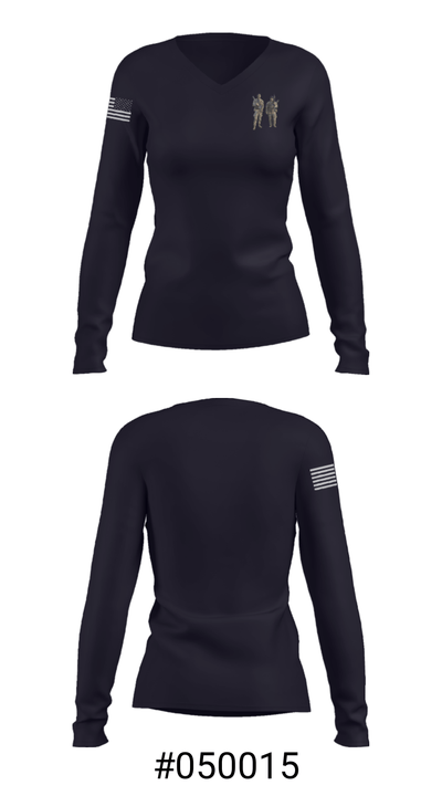 Triple deuce 34818606 Women's Long Sleeve V-neck Shirt - 29