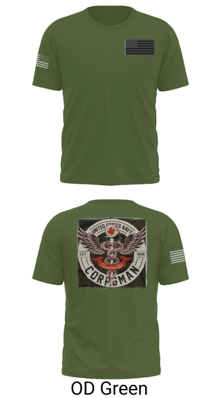 Short Sleeve Performance Shirt, Hospital Corpsman, , Teamtime, Team time, sublimation, custom sports apparel, team uniforms, spirit wear, spiritwear, sports uniforms, custom shirts, team store, custom team store, fundraiser sports, apparel fundraiser