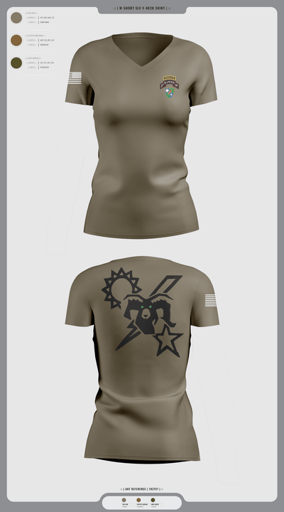 75th Ranger regiment 1725883 Women's Short Sleeve V-neck Shirt - 1