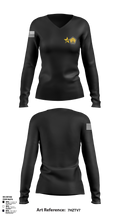 P3T H2F 41377310 Women's Long Sleeve V-neck Shirt - 1