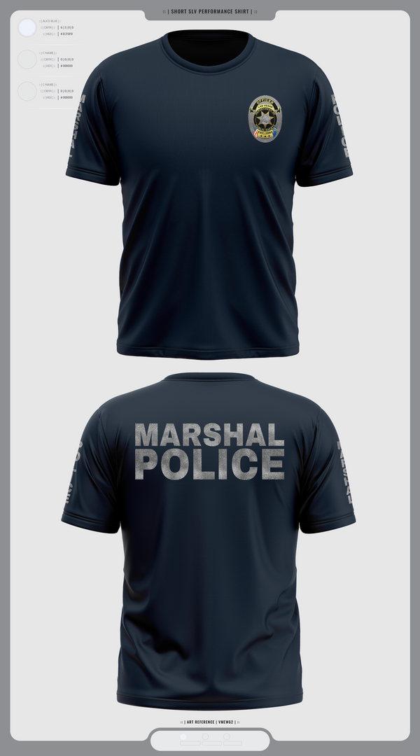 Las Vegas city marshals 28118812 Old School Cotton Feel Shirt - 2