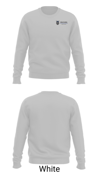 Crew Neck Sweatshirt, Mazama High School Golf, Golf, Teamtime, Team time, sublimation, custom sports apparel, team uniforms, spirit wear, spiritwear, sports uniforms, custom shirts, team store, custom team store, fundraiser sports, apparel fundraiser