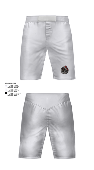 Fight Shorts, White Shield High School Wrestling, Wrestling, Teamtime, Team time, sublimation, custom sports apparel, team uniforms, spirit wear, spiritwear, sports uniforms, custom shirts, team store, custom team store, fundraiser sports, apparel fundraiser