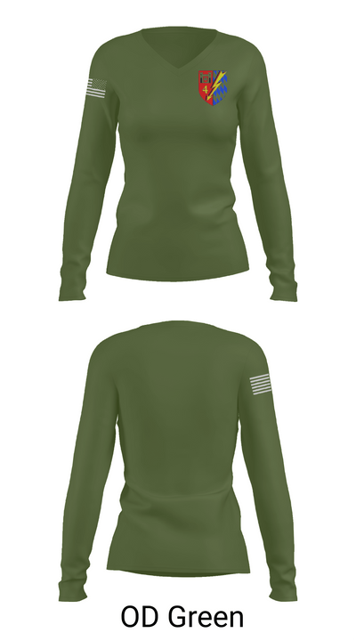 Fernmeldebataillon 4 95457693 Women's Long Sleeve V-neck Shirt - 57