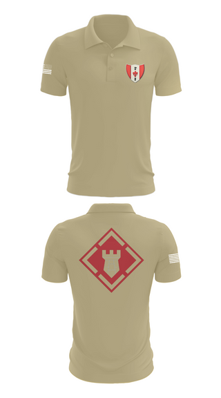 Short Sleeve Performance Polo, 46th Engineer Battalion, Army, Teamtime, Team time, sublimation, custom sports apparel, team uniforms, spirit wear, spiritwear, sports uniforms, custom shirts, team store, custom team store, fundraiser sports, apparel fundraiser