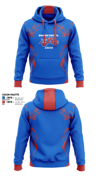 Hoodie, Warren Central High School Cheer, Cheer, Teamtime, Team time, sublimation, custom sports apparel, team uniforms, spirit wear, spiritwear, sports uniforms, custom shirts, team store, custom team store, fundraiser sports, apparel fundraiser