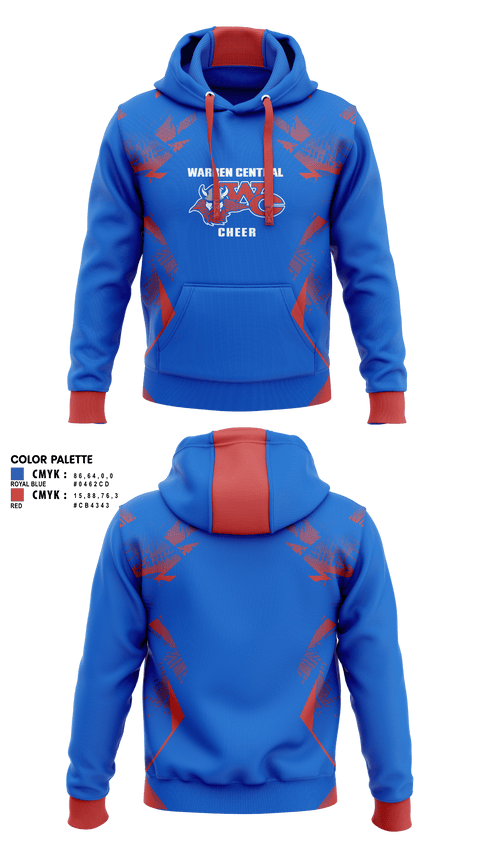 Hoodie, Warren Central High School Cheer, Cheer, Teamtime, Team time, sublimation, custom sports apparel, team uniforms, spirit wear, spiritwear, sports uniforms, custom shirts, team store, custom team store, fundraiser sports, apparel fundraiser
