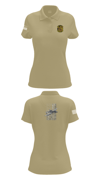 Womens Short Sleeve Performance Polo, 74 FGS, Air Force, Teamtime, Team time, sublimation, custom sports apparel, team uniforms, spirit wear, spiritwear, sports uniforms, custom shirts, team store, custom team store, fundraiser sports, apparel fundraiser