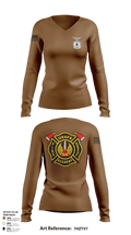 435th CTS 2997096 Women's Long Sleeve V-neck Shirt - 136