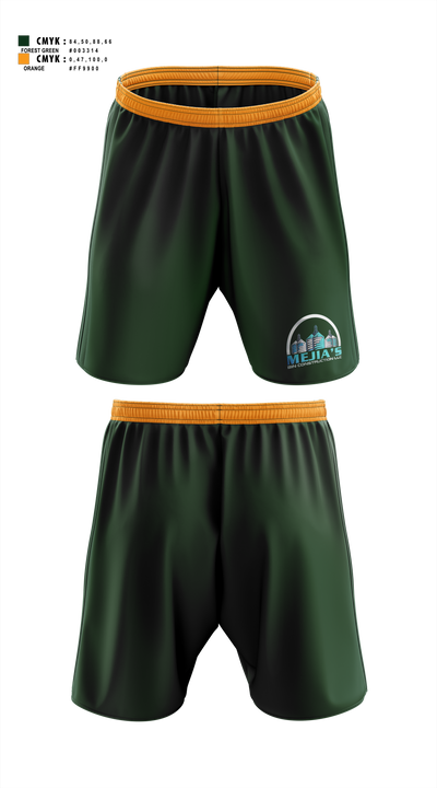 Mejia’s Bin Construction LLC 77170057 Athletic Shorts With Pockets - 1