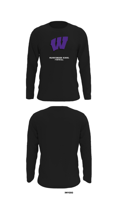 Wilburton High School Football 75859380 Long Sleeve Performance Shirt - 27
