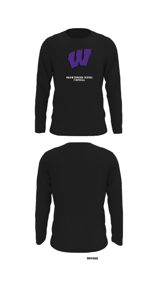 Long Sleeve Performance Shirt, Wilburton High School Football, Football, Teamtime, Team time, sublimation, custom sports apparel, team uniforms, spirit wear, spiritwear, sports uniforms, custom shirts, team store, custom team store, fundraiser sports, apparel fundraiser