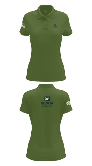 Womens Short Sleeve Performance Polo, Honest Home Services LLC, , Teamtime, Team time, sublimation, custom sports apparel, team uniforms, spirit wear, spiritwear, sports uniforms, custom shirts, team store, custom team store, fundraiser sports, apparel fundraiser