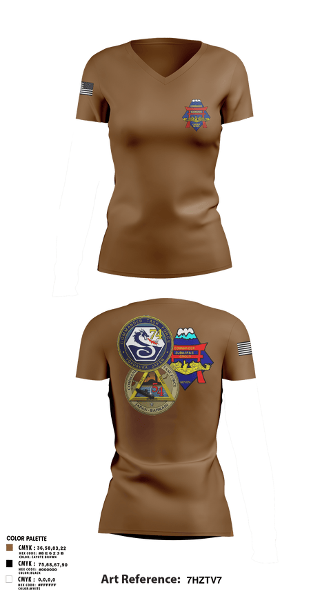 Womens Short Sleeve Vneck Shirt, Submarine Group 7 N4, Navy, Teamtime, Team time, sublimation, custom sports apparel, team uniforms, spirit wear, spiritwear, sports uniforms, custom shirts, team store, custom team store, fundraiser sports, apparel fundraiser