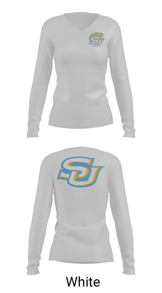 Women's Long Sleeve Vneck Shirt, Southern University A & M College Softball, Softball, Teamtime, Team time, sublimation, custom sports apparel, team uniforms, spirit wear, spiritwear, sports uniforms, custom shirts, team store, custom team store, fundraiser sports, apparel fundraiser