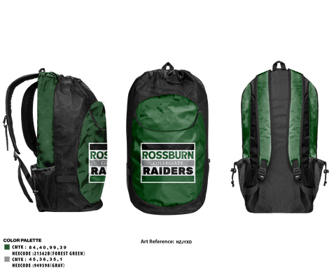 Gear Bag, Rossburn Collegiate Raiders, Spirit Store, Teamtime, Team time, sublimation, custom sports apparel, team uniforms, spirit wear, spiritwear, sports uniforms, custom shirts, team store, custom team store, fundraiser sports, apparel fundraiser