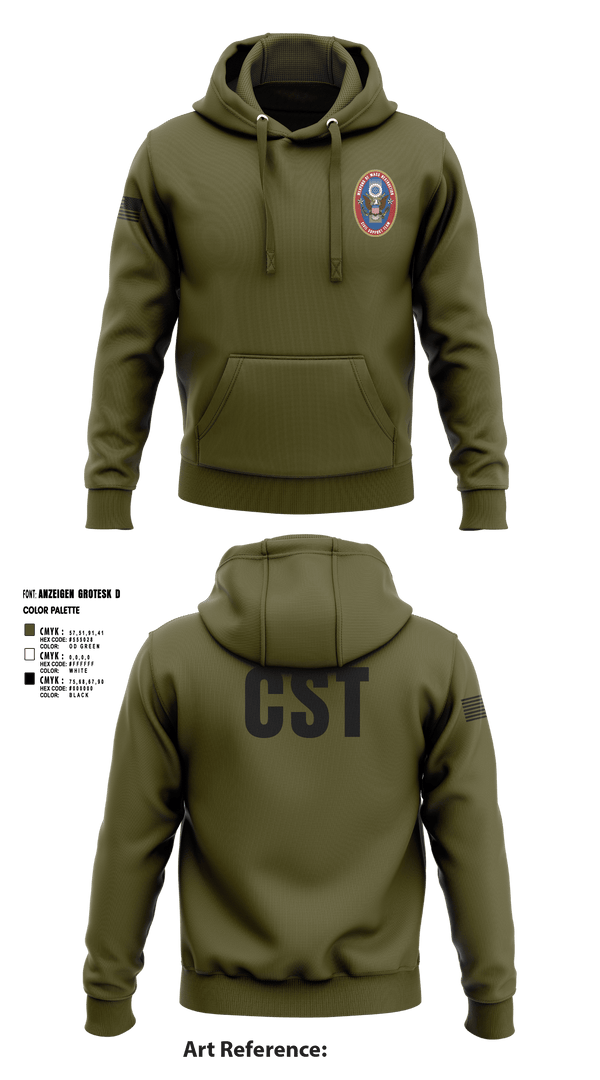 Hoodie, 95th WMD CST, National Guard, Teamtime, Team time, sublimation, custom sports apparel, team uniforms, spirit wear, spiritwear, sports uniforms, custom shirts, team store, custom team store, fundraiser sports, apparel fundraiser