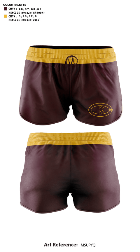 Womens Shorts, Christ the King High School Cheer, Cheer, Teamtime, Team time, sublimation, custom sports apparel, team uniforms, spirit wear, spiritwear, sports uniforms, custom shirts, team store, custom team store, fundraiser sports, apparel fundraiser