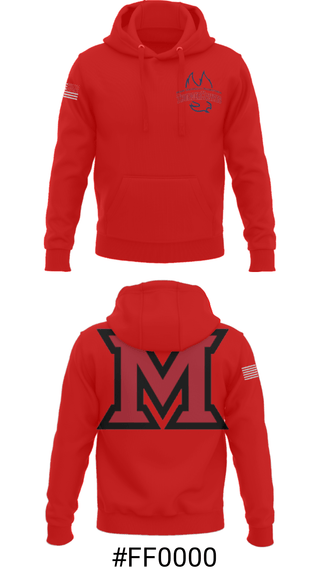 Hoodie, Miami University - Middletown Baseball, Baseball, Teamtime, Team time, sublimation, custom sports apparel, team uniforms, spirit wear, spiritwear, sports uniforms, custom shirts, team store, custom team store, fundraiser sports, apparel fundraiser