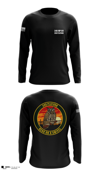 Long Sleeve Performance Shirt, 346 MP CO 3rd Platoon, Army, Teamtime, Team time, sublimation, custom sports apparel, team uniforms, spirit wear, spiritwear, sports uniforms, custom shirts, team store, custom team store, fundraiser sports, apparel fundraiser